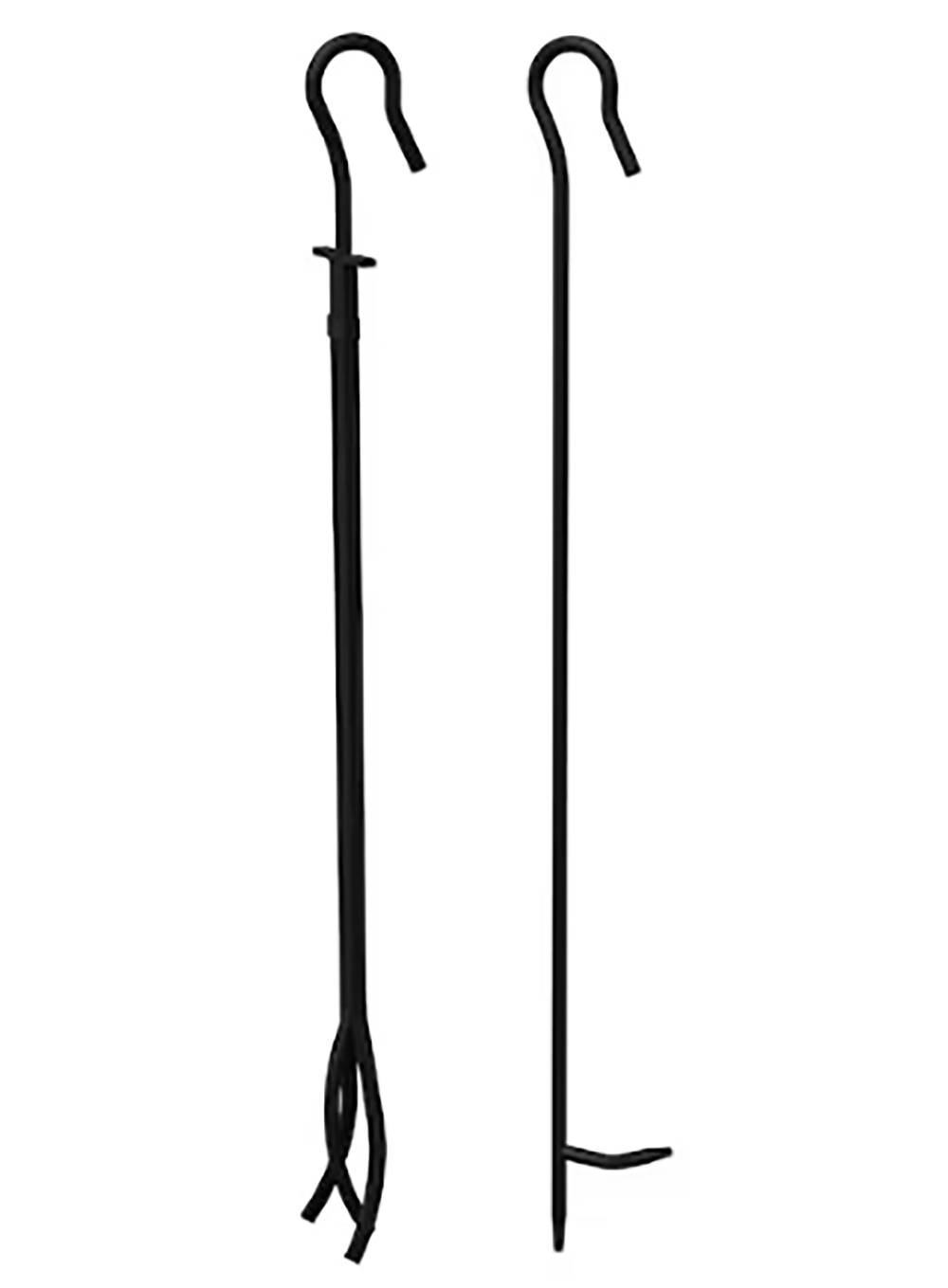 Master Forge 2-Piece Steel Fireplace Tool Set | 53465