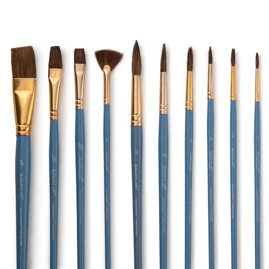 Artists Loft Necessities Brown Synthetic Brush Set