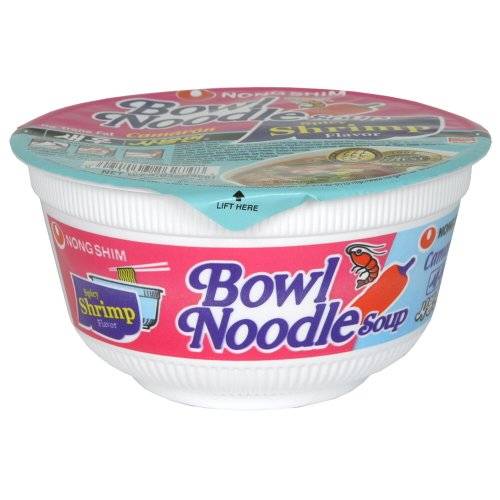 Nongshim Spicy Shrimp Flavor Bowl Noodles