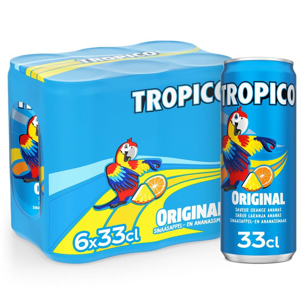 Tropico - Boisson aux fruits l'original (6 pack, 330 ml) (orange, ananas)