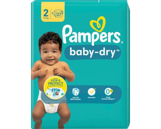 Pampers Couches baby-dry taille 2 ( 4-8 kg )