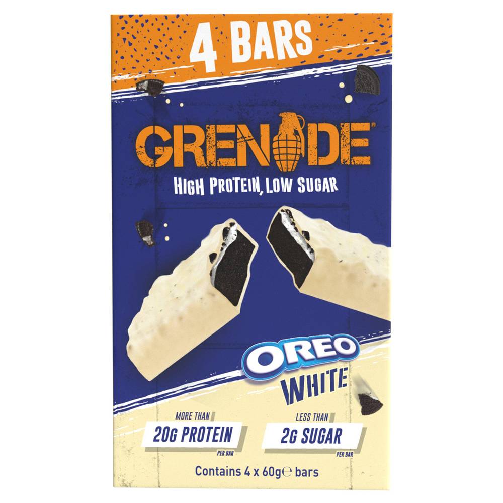 Grenade Oreo White Bars (4 pack)