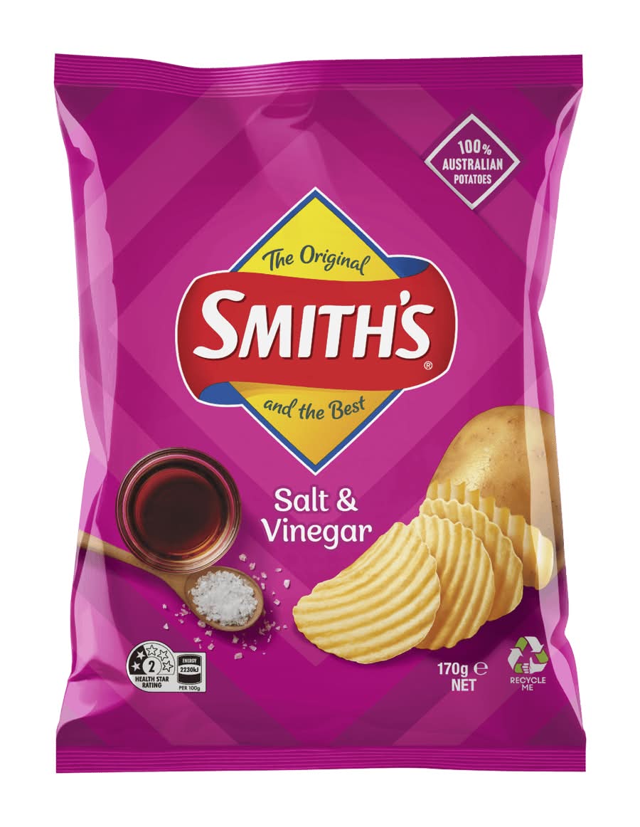 Smiths Crinkle Cut Salt & Vinegar 170g