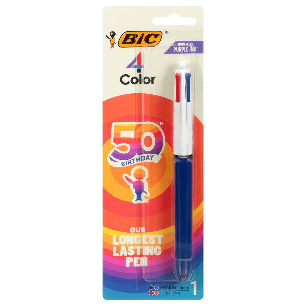 BiC 4 Color Retractable Medium Ball Pen