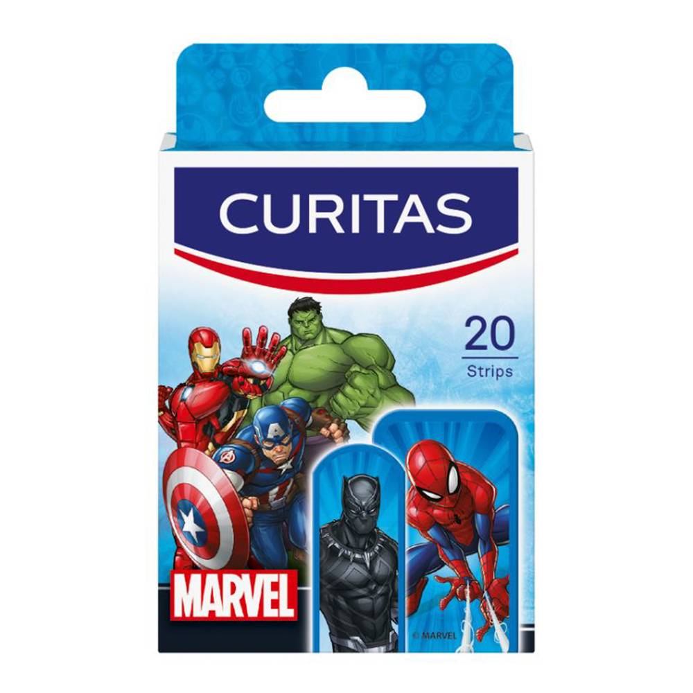 curitas · Parches marvel surtidas (20 un)