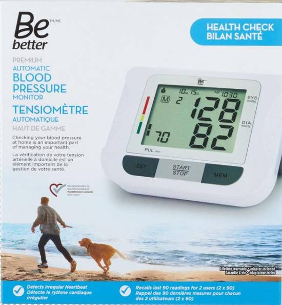 Be Better Health Check Premium Automatic Blood Pressure Monitor (1 unit)