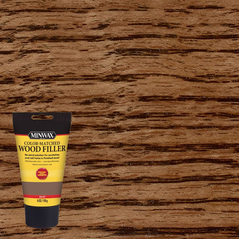 Minwax Color-Matched Walnut Wood Filler 6 Oz