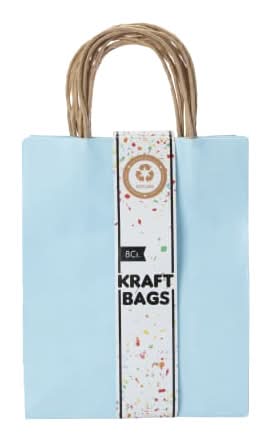 Medium Kraft Gift Bags 10in x 7.95in Blue