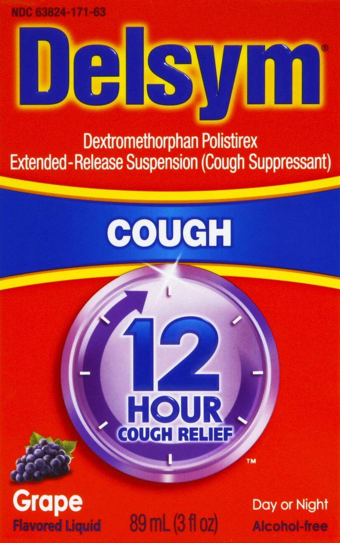 Delsym Grape Flavored Cough Relief Liquid (3 fl oz)