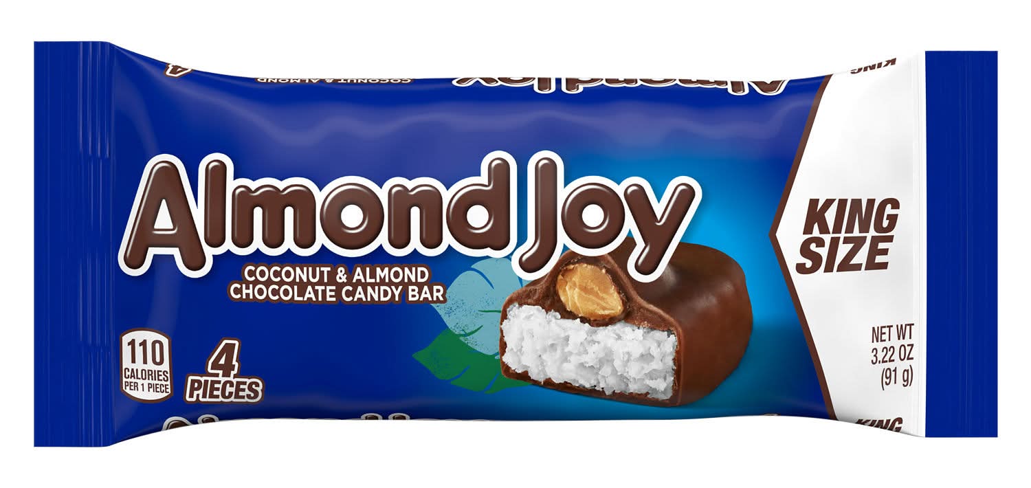 Almond Joy Candy Bar, Coconut & Almond Chocolate (3.22 oz, 4 ct)