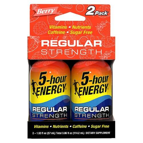 5-Hour ENERGY Shot Regular Strength Berry - 1.93 fl oz x 2 pack