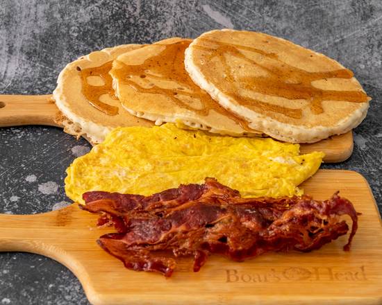 Pancakes, Eggs, and Bacon