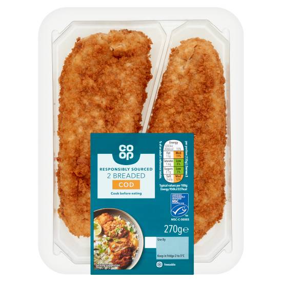 Co-op Breaded Cod (270g)