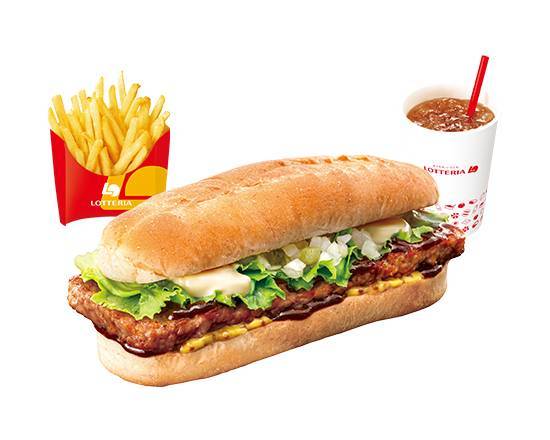 【セット】リブサンド ポーク Pork Rib Sandwich Set