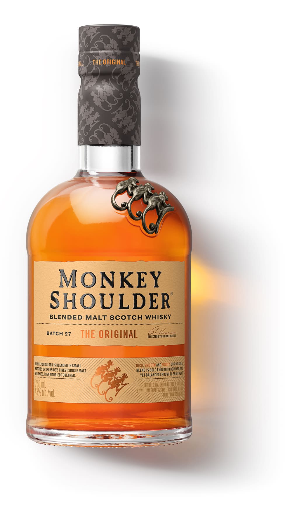 Monkey Shoulder The Original Blended Malt Scotch Whisky (750 ml)