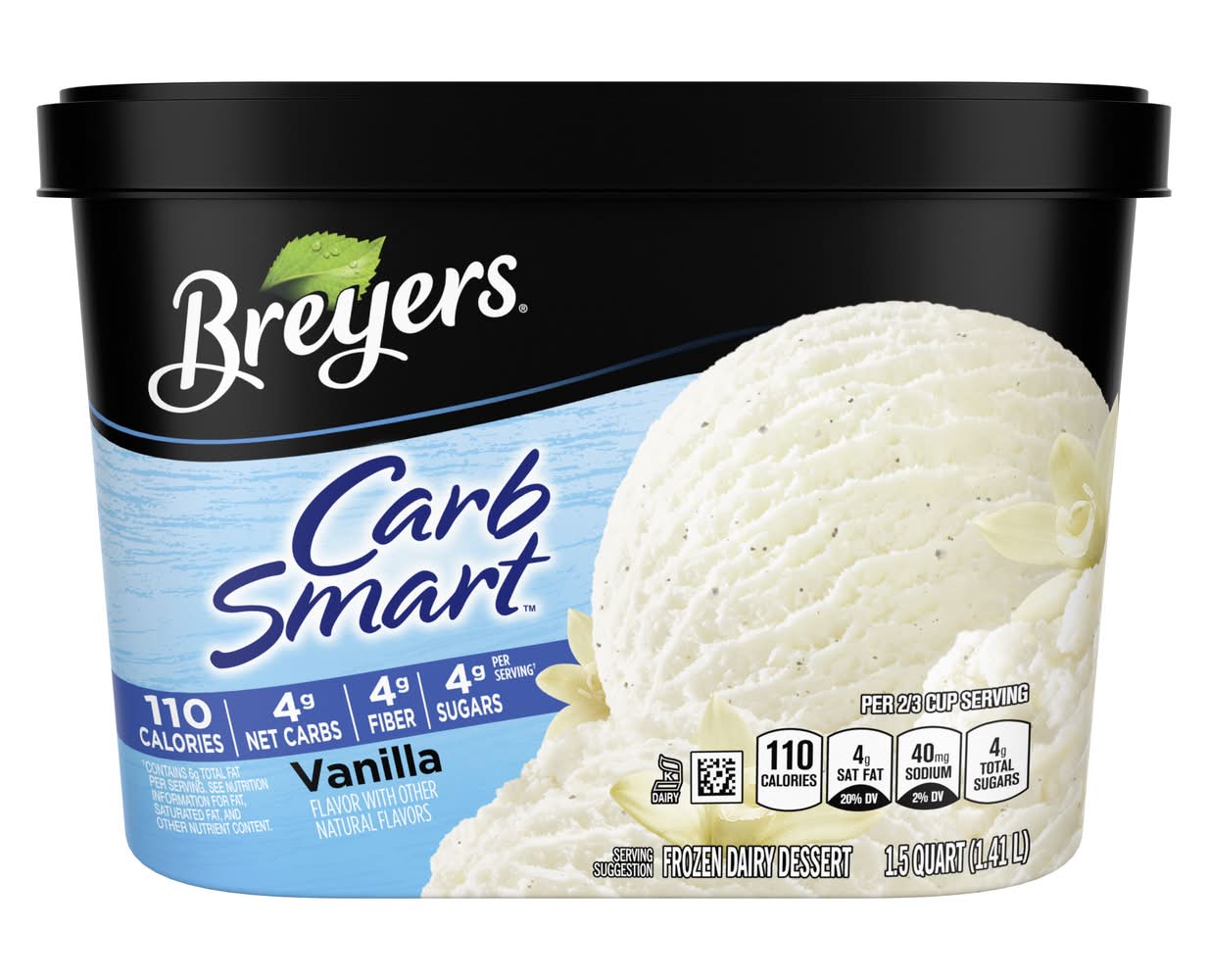 Breyers Carbsmart Ice Cream, Vanilla (48 oz)