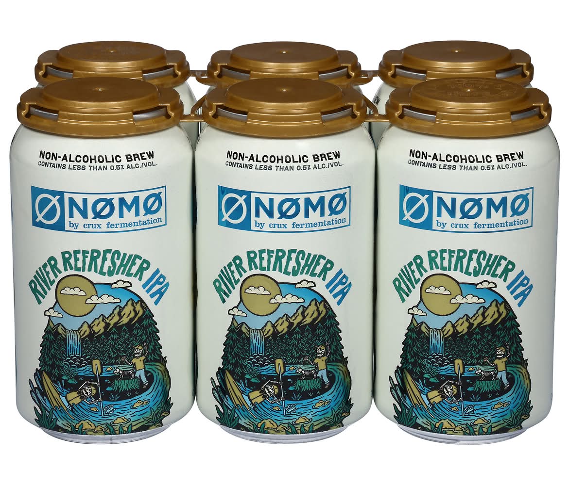 Crux Fermentation Non-Alcoholic Brew Indian Pale Ale Beer (6 x 12 fl oz)