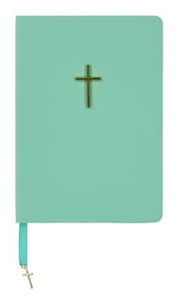 Cross Charm Journal Teal