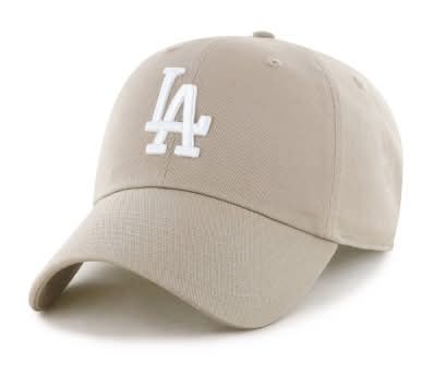 MLB Los Angeles Dodgers Clean Up Hat, Khaki