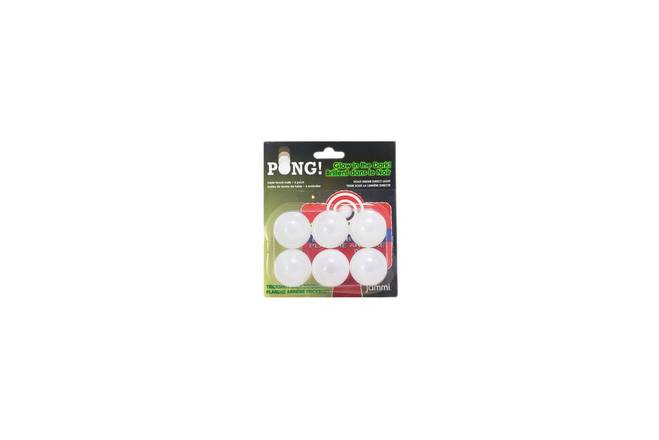 Pong! Glow Dark Ping Pong Balls (6 units)