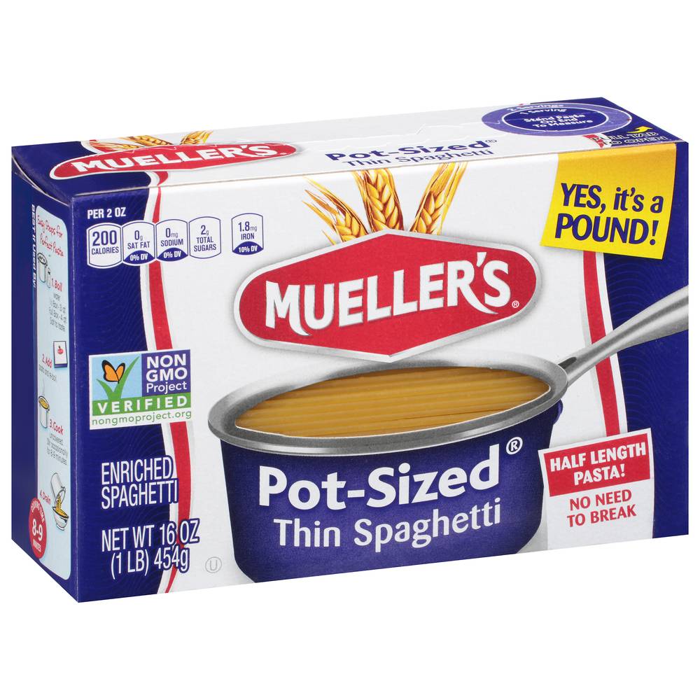 Mueller's Pot-Sized Thin Spaghetti (1 lbs)