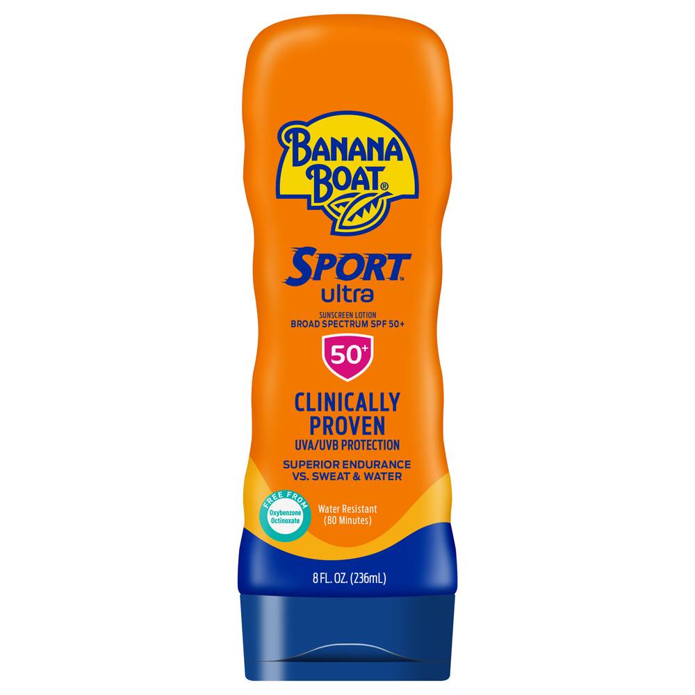 Banana Boat Sport Ultra Broad Spectrum Spf 50+ Sunscreen Lotion (8 fl oz)