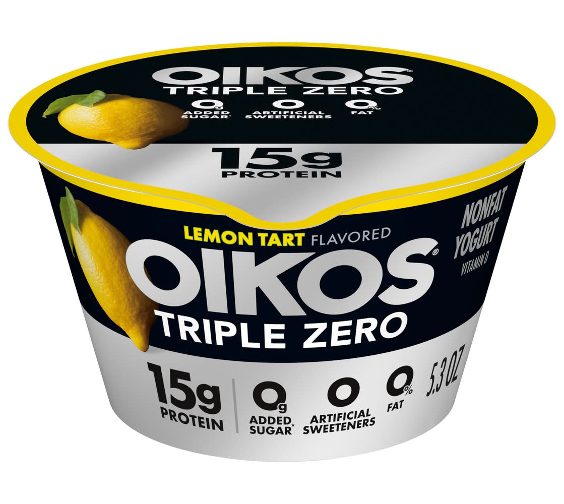 Oikos Triple Zero Blended Greek Lemon Tart Yogurt (5.3 oz)