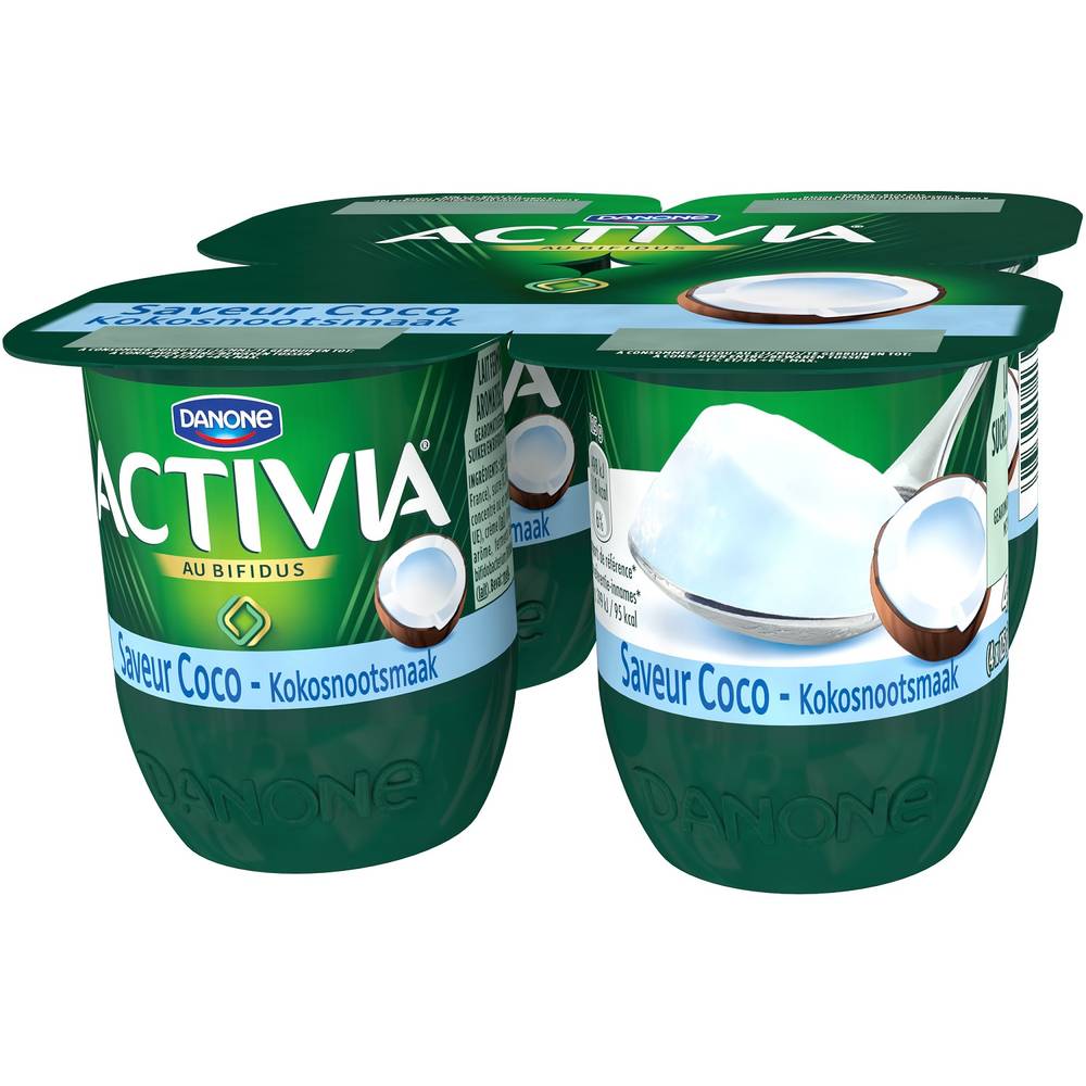 Danone Activia - Bifidus saveur noix de coco (4 pièces)