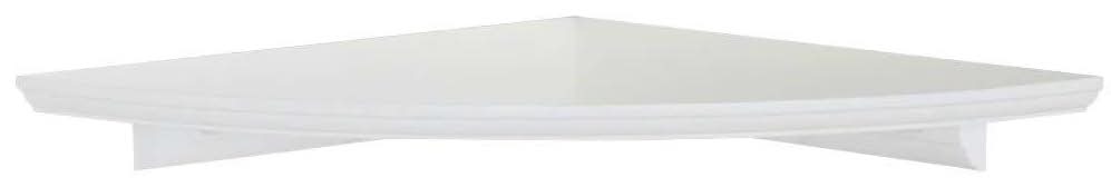 12 In. W X 12 In. D White Floating Mdf Corner Decorative Wall Shelf
