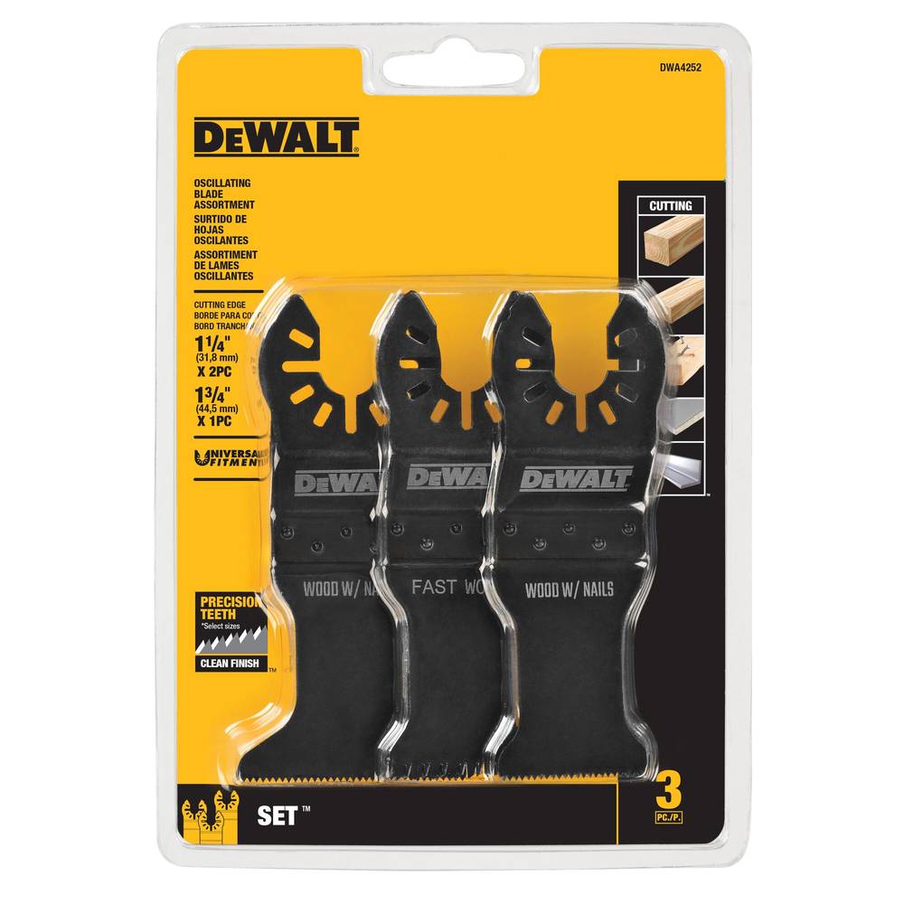 DEWALT 3-Pack Multiple Materials Oscillating Tool Blade | DWA4252