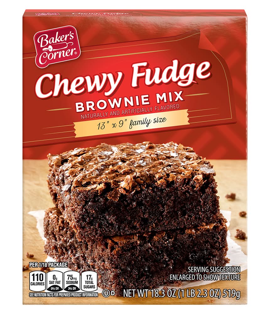 Baker's Corner Corner Fudge Brownie Mix Family Size (18.3 oz)