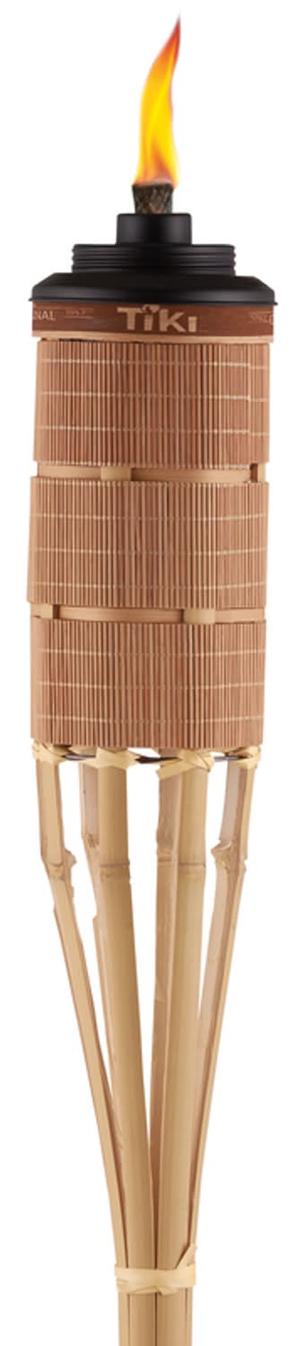 Tiki Easy Pour Brown Bamboo 60 In. Tiki Outdoor Torch 1 Pk