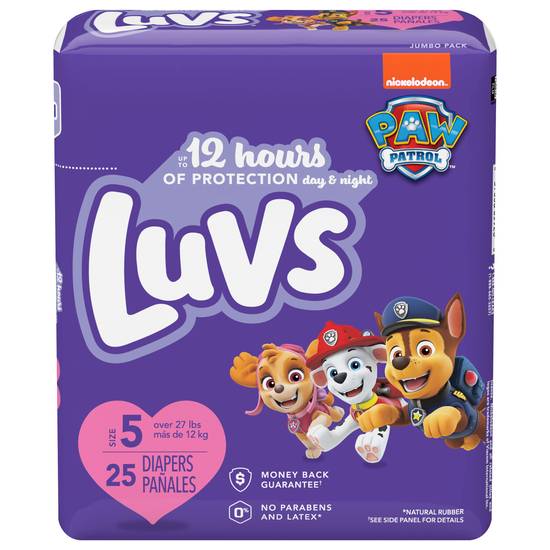 Luvs Paw Patrol Diapers Size 5 (25 ct)
