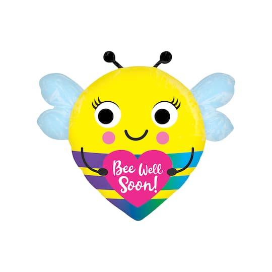 Bee Well Soon Mylar Balloon, 22", Multi