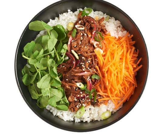 69. spicy beef brisket + red onion donburi