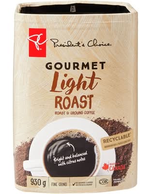 President's Choice Gourmet Light Roast Ground Coffee (930 g)