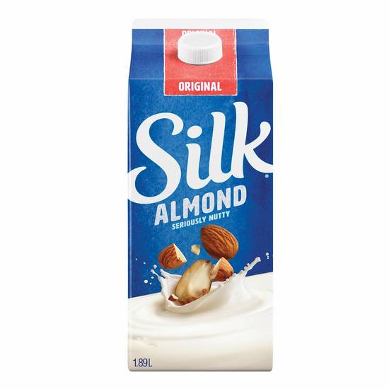 Silk · Boisson aux amandes SILK, originale, sans produits laitiers, 1.89L - Almond seriously nutty original beverage (1.9 L)