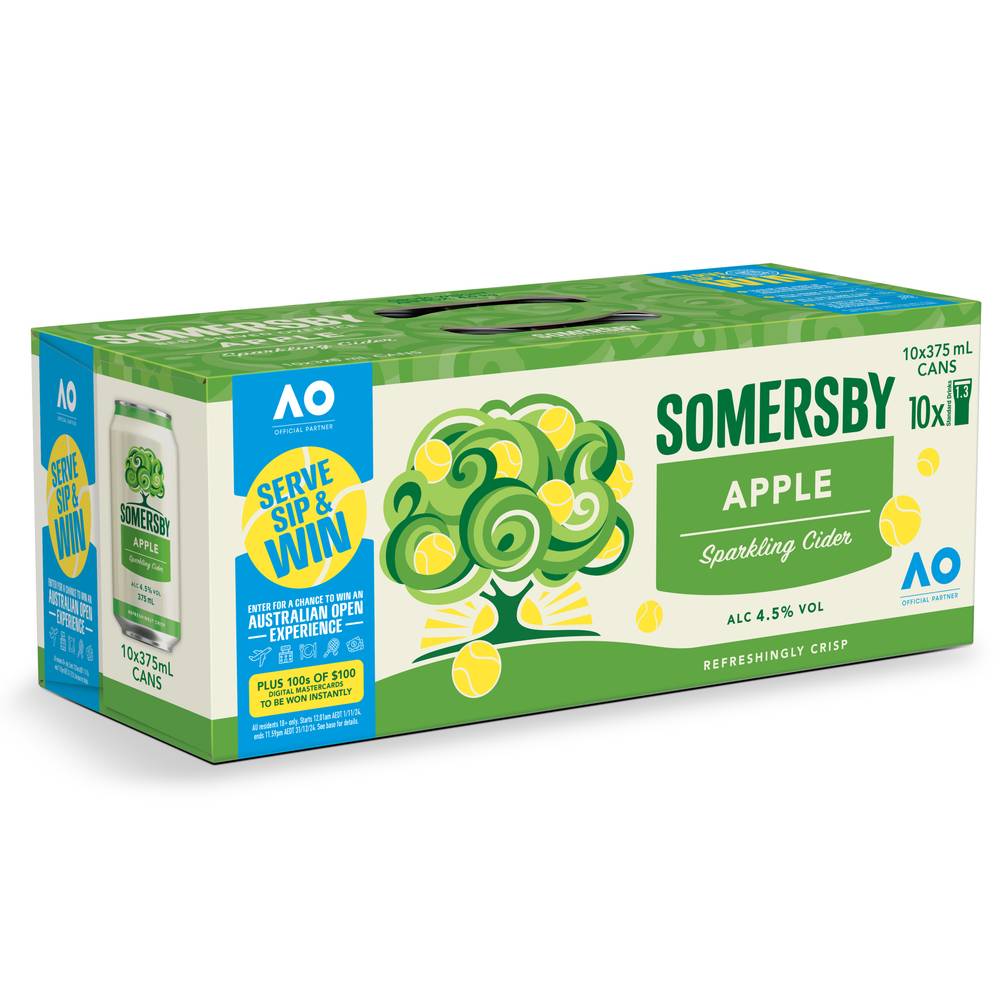 Somersby Apple Cider Can 375ml  X 10 Pack