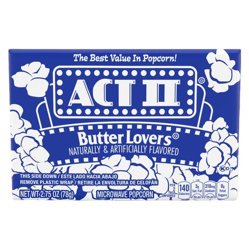 Act II Butter Lovers Popcorn 2.75oz