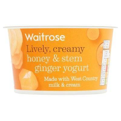 Waitrose Honey & Stem Ginger Yogurt 150g