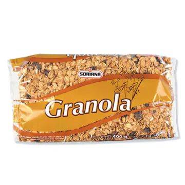 Soriana granola con pasas (bolsa 400 g)