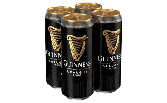 Guinness Draught in a Can 4 Pack - Limited Edition