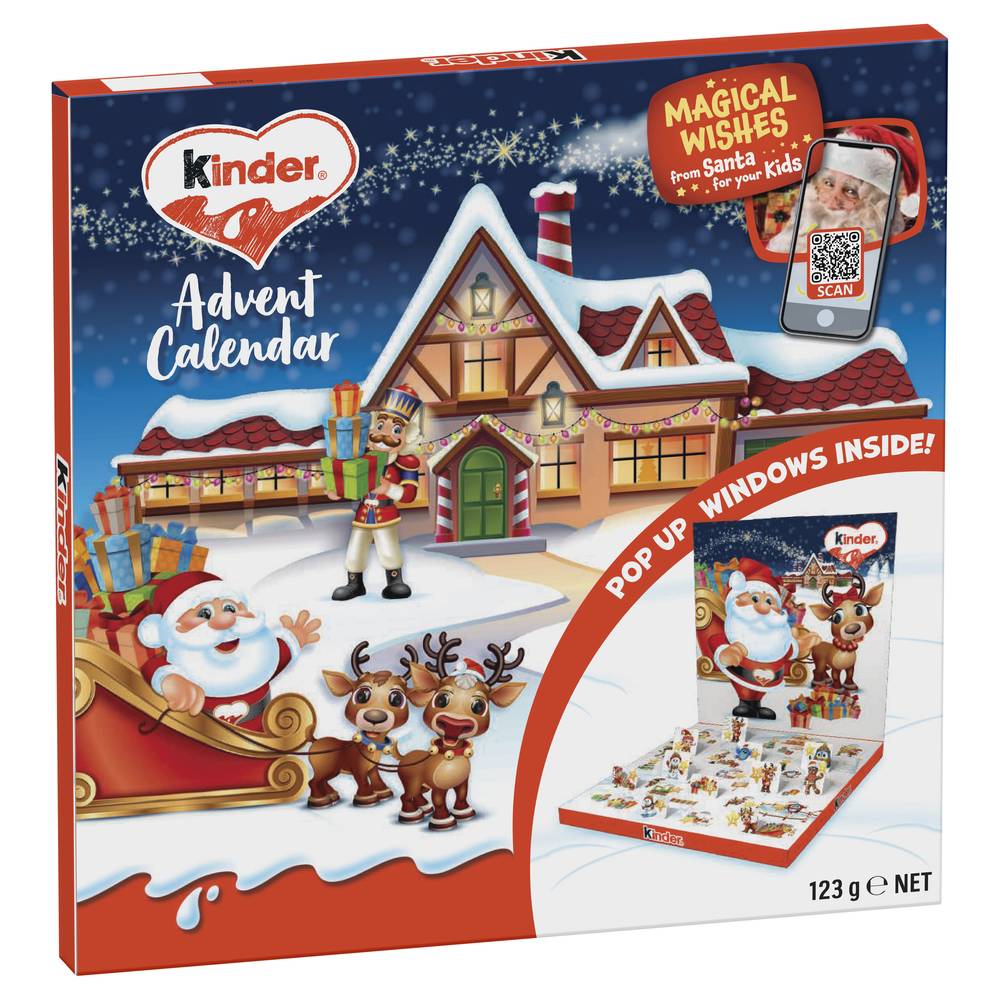 Kinder Pop Up Christmas Advent Calendar (123g)