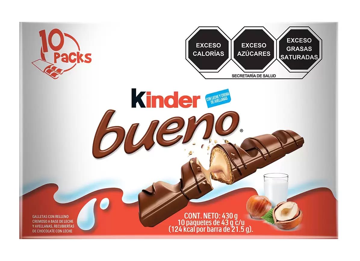 Kinder · Chocolate relleno bueno (10 un)