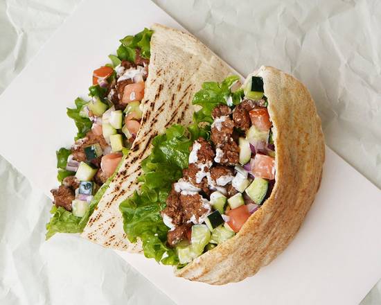 Ground Beef Kabob Pita