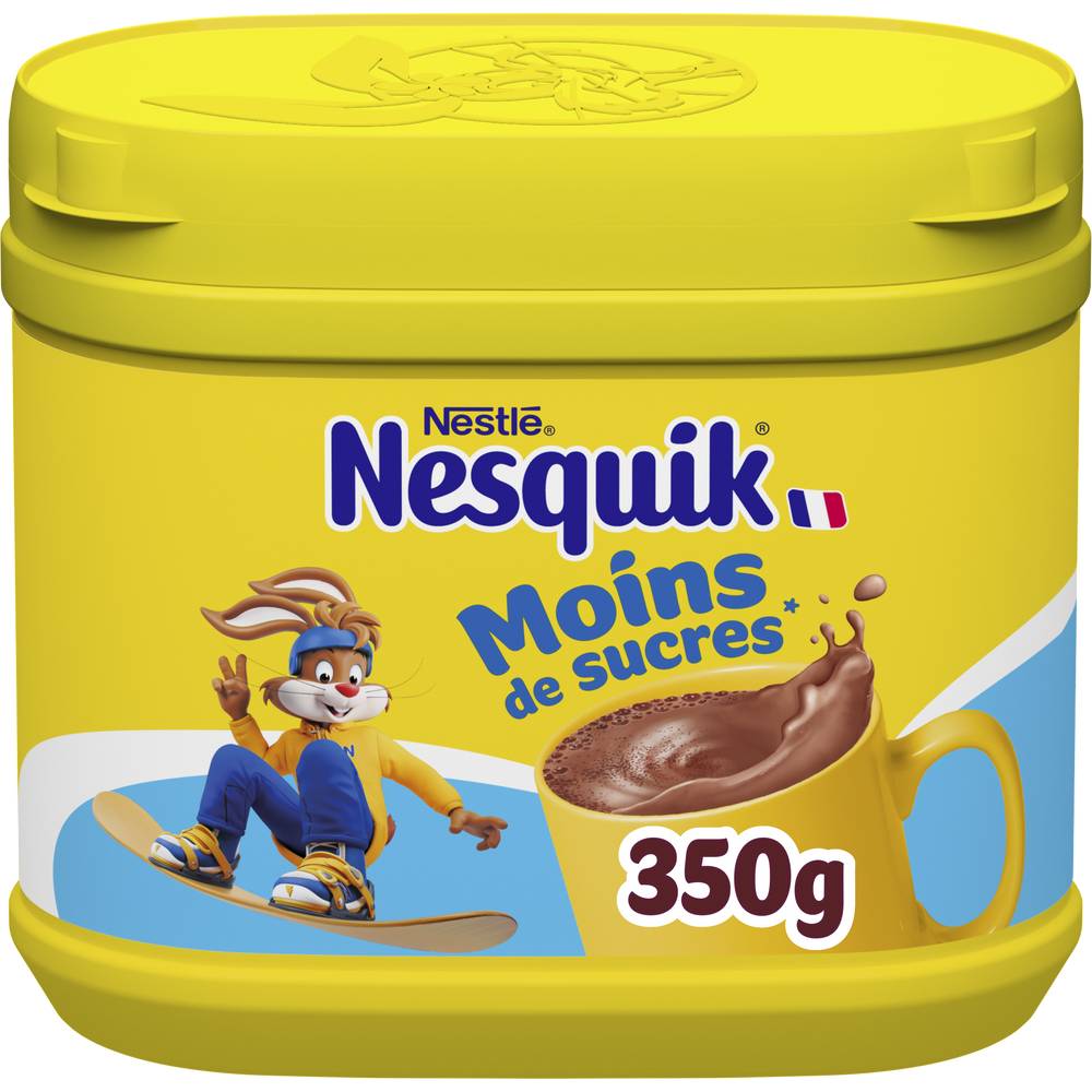 Nestlé - Nesquik poudre chocolatée instantanée moins de sucre