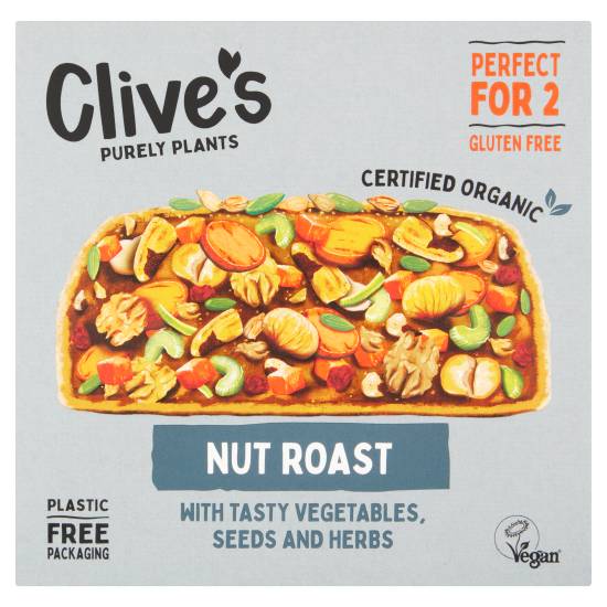 Clive's Nut Roast With Tasty Vegetables, Seeds and Herbs