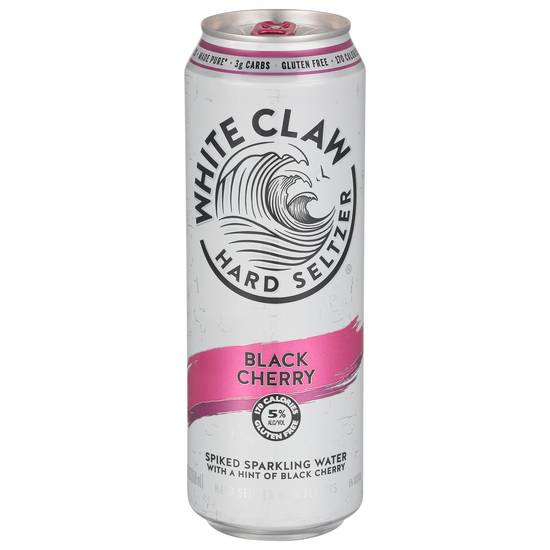 White Claw Hard Seltzer (24 fl oz) (black cherry)