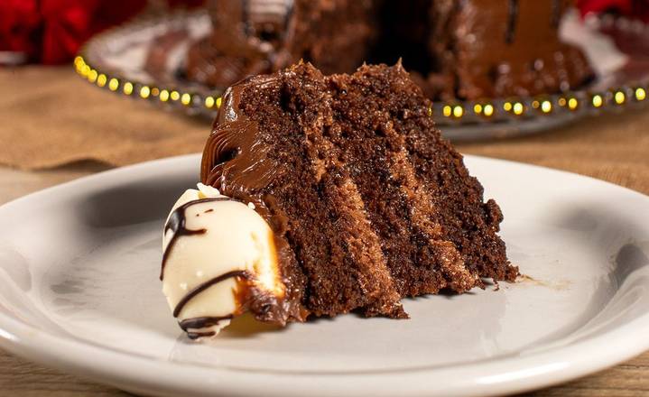 Rebanada Pastel Fudge Con Nutella