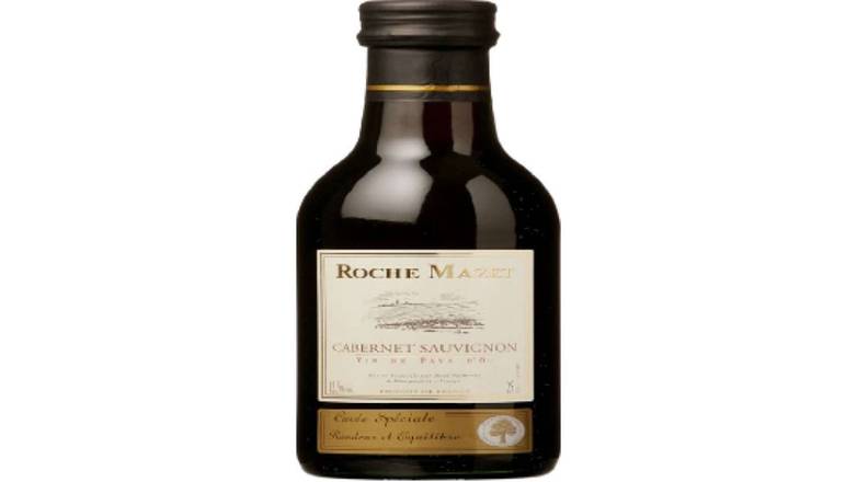 Roche Mazet Cabernet sauvignon, vin rouge de pays d'Oc, cuvée spéciale, 12,5% vol. La bouteille de 25cl